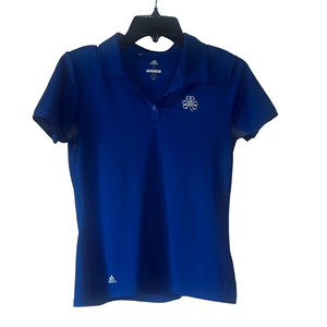 Adidas golf Royal Blue Polo with White Logo